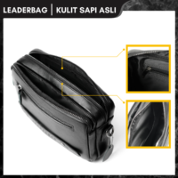 Tas Selempang Pria Kulit Sapi Asli Multifungsi Melvin