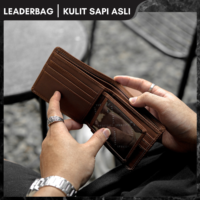 8 Dompet Lipat Pendek Pria Kulit Sapi Asli YORU